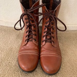 Steve Madden Brown Combat Boots